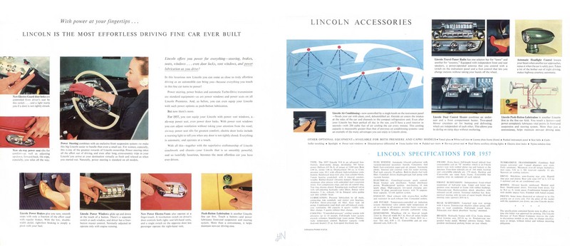 1957 Lincoln Brochure Page 3